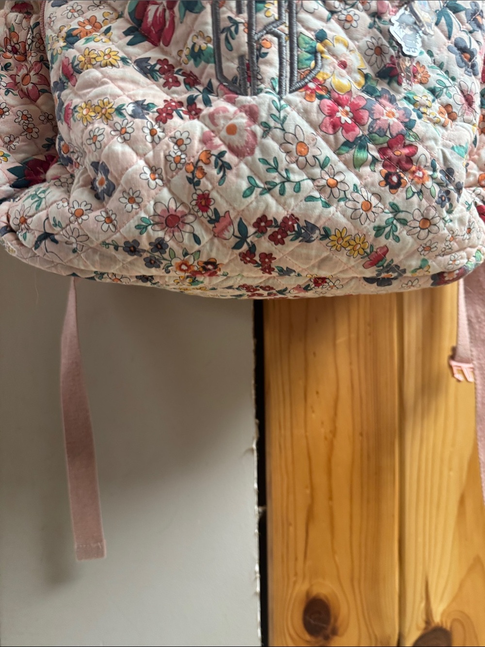 Vera Bradley Quilted Floral Backpack in Pink Multicolor - Picture 6 of 12